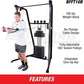 Body-Solid Best Fitness Functional Trainer Cable Machine, Full Body Workout Weight Stacks, Chest and Shoulder Exercise Home Gym LAT Pulldown Machines with 190lb Weights Stack, Midnight Black