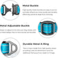 2025 Upgrade Airtag Dog Collar, Reflective Dog Collar with Airtag Holder, IP68 Waterproof| Metal Buckle| Ultra-Durable| Comfortable Padded, GPS Dog Collars for Medium Large Dogs (Blue,L)