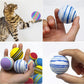 BLMHTWO 12PCS Rainbow Cat Toys, EVA Foam Balls 1.65inch Lightweight Colorful Interactive Pet Balls for Cats, Kittens, Puppy (6 Colors)