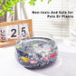 Lapis Lazuli Crystals Chips Aquarium Gravel Rocks 3 Lbs, Natural Gemstones Healing Reiki Crystals Polished Tumbled Crushed Rocks Quartz Vase Filler Fish Tank Gravel Home Decoration