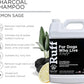 Ruff by Lillian Ruff Activated Charcoal Pet Shampoo – Lemon Sage – Deep Cleanser, Deodorizer & Stain Remover – Hydrates Dry Itchy Skin – Puppy & Dog Safe – USA Made (Gallon Pump)