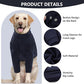 IDOMIK Dog Recovery Suit, Dog Surgery Recovery Suit Front Legs, Comfy Joint Leg Sleeves After Surgery, Elbow Braces Protector for Leg Injuries & Joint Pain, Cone Collar Alternatives,Navy,L