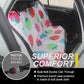 Back Seat Cover for Car Trucks Van SUV,Waterproof Rear Bench Towel Seat Covers for Dogs and Kids,Automotive Backseat Protector (Strawberry)