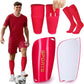 XZQTIVE Soccer Shin Guards with Shin Sleeves and Soccer Socks, Football Shin Pads Set for Kids Youth and Adult