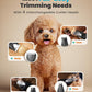 oneisall Quiet Dog Clippers for Grooming LED Light, Cordless Dog Grooming Kit 4 in 1, 2000mAh Pet Clippers Paw Trimmer Nail Grinder for Paw, Nail, Face, Ears, Legs, Body
