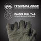HANDLANDY Tactical Fingerless Impact Gloves for Men, Padded Grip Half Finger Work Gloves, Utility Trucker Driver Gloves (Army Green, Large (Pack of 1))