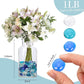 FUTUREPLUSX 0.97 pounds, Flat Glass Marbles, Blue Mixed Gemstone Vase Fillers Beads Decorative Glass Pebbles Floral Fish Tank Rocks for Vases Table Scatter Aquarium Decor