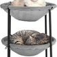 Double Cat Hammock Bed，Elevated and Raised Cat Beds for Indoor and Large Cats