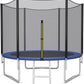 GYMAX Trampoline, 8FT 10FT 12FT 14FT 15FT 16FT Recreational Trampolines w/Safety Enclosure Net & Ladder - ASTM Certificated, Outdoor Trampoline for Kids and Adults