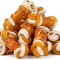 MON2SUN 2.5" Rawhide Free Dog Treats with Mixed Vegetables, Chicken Wrapped Mini Knot Bones for Small Dogs, Healthy Snacks for Balanced Nutrition, 10.6oz