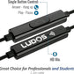 LUDOS Clamor Wired Earbuds in-Ear Headphones, 5 Years Warranty, Earphones with Microphone, Noise Isolating Ear Buds, Memory Foam for iPhone, Samsung, School Students, Kids, Women, Small Ears - Gold