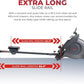 Sunny Health & Fitness Flip & Foldable Rowing Machine for Home w/Extended Slide Rail, Full-Body Workout, Low-Impact, Optional Extra Long Rail, Quiet Rail Cover, Water Motion and Free SunnyFit App