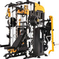 Altas Strength Smith Machine with Lever Arms Pulley Ratio 2:1 Squat Rack Pull Up Bar Upper Body Strength Training Leg Developer Light Commercial Home Gym Strength Training 3061B