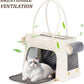 Fashion Pet Carrier Purse for Small Cat and Dog, Luxury Pu Soft-Sided Tote Bag with Large Pockets for Dogs and Puppies (White, 15.8" L x 7.5" W x 11.8" H)