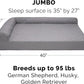 Furhaven Cooling Gel Dog Bed for Large Dogs w/ Removable Bolsters & Washable Cover, For Dogs Up to 95 lbs - Pinsonic Quilted Paw L Shaped Chaise - Titanium, Jumbo/XL