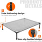 Simple Trending Raised Dog Bed for Large Dogs, Cooling Elevated Dog Bed, Breathable Pet Cot Bed, 42" x 31", Grey