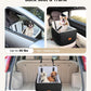Dog Car Seat for Small & Medium Dogs Under 35lbs, Detachable & Washable Pet Car Seat, Interior Height 6 Inches Pet Travel Bed with Storage Pockets and 2 Dog Safety Belts (Black/Gray)
