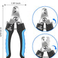 VIWIK Dog Nail Trimmers for Large Medium Dogs, Cats, Professional Dog Nail Clippers with File Quick Sensor & Safety Guard to Avoid Overcutting, Pet Claw Paw Clipper for Grooming with Toenail File Blue