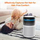 AIRROMI Air Purifier for Bedroom Home,HEPA Filter,Covers Upto 549 Ft²,Quiet 360°intake Air Cleaner with Fragrance ponge for Better Sleep,Night Light,Filters Smoke,Pet Dander,Allergies,Dust,A2005 White