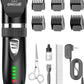 oneisall Quiet Cat Clippers for Matted & Long Hair, 2-Speed Cordless Pet Shaver Grooming Kit for Cats, Small Dogs & Animals (Black)