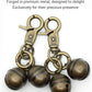 Copper Bells for Dog Collars with Snap Clips - Made of Pure Copper for Dogs/Cat - Clear Sound & No Rust - Save Birds Wildlife, Know Where Your Pet Christmas Sounds