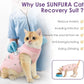 SUNFURA Cat Recovery Suit, Kitten Surgical Full Bodysuit for Abdominal Wound Protector Anti Licking After Surgery, Professional Bandages Cone E-Collar Alternative for Small Male & Female Pets