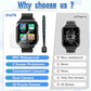 Kids Waterproof Smart Watch Gift for Boys Ages 3-12, 32 Puzzle Games, HD Touchscreen, Dual Camera, Vedio Pedometer Music Player, Kids Watch Toy Birthday Gifts for Boys Ages 5 6 7 8 9 10 (Black)