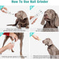 Pet Nail Grinder with LED Light & 2 Grinding Heads, 2-Speed Low Noise & More Powerful Dog Nail Grinder, Pet Nail Trimmer File, Painless Paw Claw Care, Quiet Toenail Grooming Tool for L/M/S Dogs/Cats