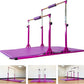 Gymnastics Double Horizontal Bars 3Play Parallel Bars Uneven Bars Gymnastics Training Kip Bar with 304 Stainless Steel Regulating Arms & Fiberglass Rail for Indoor Outdoor Home Club Use