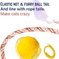 Interactive Cat Toy – Motion Activated Rolling Ball with LED Lights & 3 Play Modes & Two Different Tails - Best Toy for Indoor Cats & Kittens to Stay Active and Stimulate Hunting Instinct (Yellow)