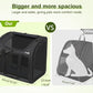 Pecute Cat Backpack with Widened Interior Space, Upgraded Dog Backpack Carrier with Various Ways to Carry, Pet Backpack with Breathable Mesh, Pet Travel Carrier with Soft Padded,Dark Grey