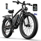 Ebike for Adults Electric, 52V 19.2Ah/32Ah, Peak 2000W/2500W E-Bike, 36/40MPH, 70 Miles/100Miles Long Range, Hydraulic Disc Brake, Off Road Snow Mountain E-Bike, 24"/26" Fat Tire Fast Electric Bicycle