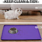 Waterproof Pet Feeding Mat with High Raised Edges, Heavier and Thicker Placemats for Cat Dog Water Bowl with BPA Free, Dogs Cats Food Mats for Messy Drinkers to Prevent Spill and Protect Floors
