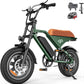 Electric Bike for Adults,16" Electric Dirt Bike with 750W Motor,22MPH 55 Miles PAS Range ebike,UL2849 Certified 374.4WH Battery USB Charging Commute Off Road Ebikes for Adults and Teens