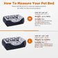 GASUR Medium Dog Beds for Medium Size Dogs, Orthopedic Dog Bed Sofa, Washable Pet Beds Cuddler Anti-Slip Bottom, Soft Calming Sleeping Warming Puppy Bed (M (30"x 24"x 9"), Black)