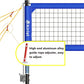 Heavy Duty Volleyball Net Outdoor with Steel Anti-Sag System, Adjustable Aluminum Poles, Professional Volleyball Nets Set for Backyard and Beach, Volleyball and Carrying Bag