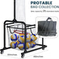 Volleyball Setter Training Equipment – Adjustable Height & Angle, Precision Target Cloth for Accurate Setting, Portable with Wheels, Ball Storage Net Bag Skill Levels