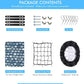Rear Bike Basket, Tool-Free Install, Dog/Pet Carrier, Ebike Electric Bicycle Back Cargo Basket, Fits Most Rear Racks, with Waterproof Cover, Cargo Net