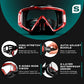 Pano 3 Scuba Diving Mask, Tempered Glass Snorkel Mask Three-Window Scuba Mask No-Leak Dive Mask Silicone Skirt Diving Mask for Snorkeling and Scuba Use