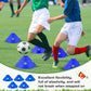 ShinyRelief Jumbo Disc Cones Jumbo Soccer Cones with Mesh Bag Giant Large Agility for Soccer Training Adult Sports