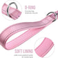 OneTigris Pink Dog Harness Leash Collar Set,Adjustable Dog Vest Harness for Walking Hiking Training(Medium)