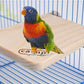 Hypeety Wooden Platform Pet Dwarf Hamster Gerbil Rat Small Animal Sport Exercise Toy Pet Parrot Bird Cage Perches Square Toy (M)