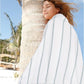 Large Cotton Beach Towel Swim Pool Turkish Bath Blanket Sand Cruise Essentials Cloud Surf Gear Hot Tub Spa Accessories Travel Must Haves Summer Vacation Gadget Hawaii Trip Necessities