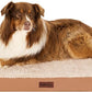 FurHaven Orthopedic Dog Sofa Bed – Memory Foam Couch with Bolsters, Textured Plush & Water-Resistant Cover, Washable Cover, Joint Support - Camel, Jumbo