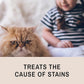 Eye Envy Tear Stain Remover Solution for Cats. 100% Natural, Safe. Treats The Cause of Stains. Recommended by Breeders, Vets, Groomers. Remove Eye Stains from Persians and Exotics. 32 oz. Made in USA