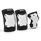 Skating Protective Gear Adult Knee and Elbow Pads Wrist Guards for Roller Skating Skateboarding, Skate Pads Adult Knee Pads for Men Women White