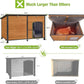 GUTINNEEN Dog House Insulated Outdoor Dog Kennel with Liner for Winter Extra Large
