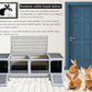Rabbit Hutch Indoor Leakproof Bunny Cage Fir WoodenOutdoor Bunny House with Wire Floor Leakproof Plastic Tray (Grey)