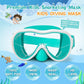 Kids Swim Goggles with Nose Cover, Anti-Leak Swim Mask with Elastic Fabric Strap, UV Protection Swimming Goggles for Kids