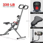 Sunny Health & Fitness Row-N-Ride PRO, Full Body Combo Squat Machine w/Optional Resistance Band, Easy Setup Ab Workout Exercise Equipment for Home, Whole Body Cardio, Optional SunnyFit App Connection